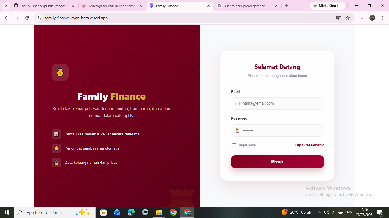 Family Finance - Sistem Informasi Pengelolaan Kas Keluarga 3