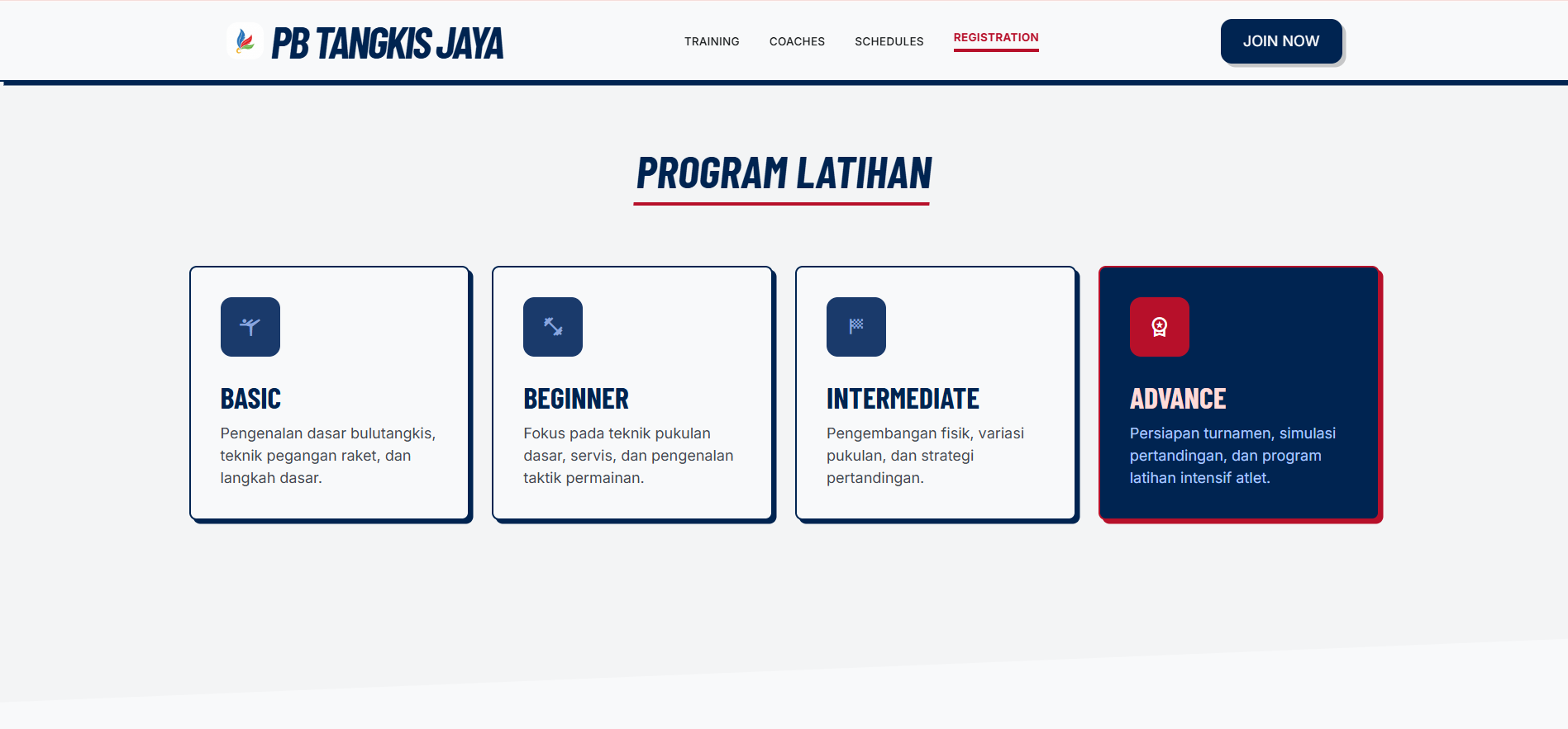Website Klub Bulutangkis dengan Sistem Manajemen Turnamen 5
