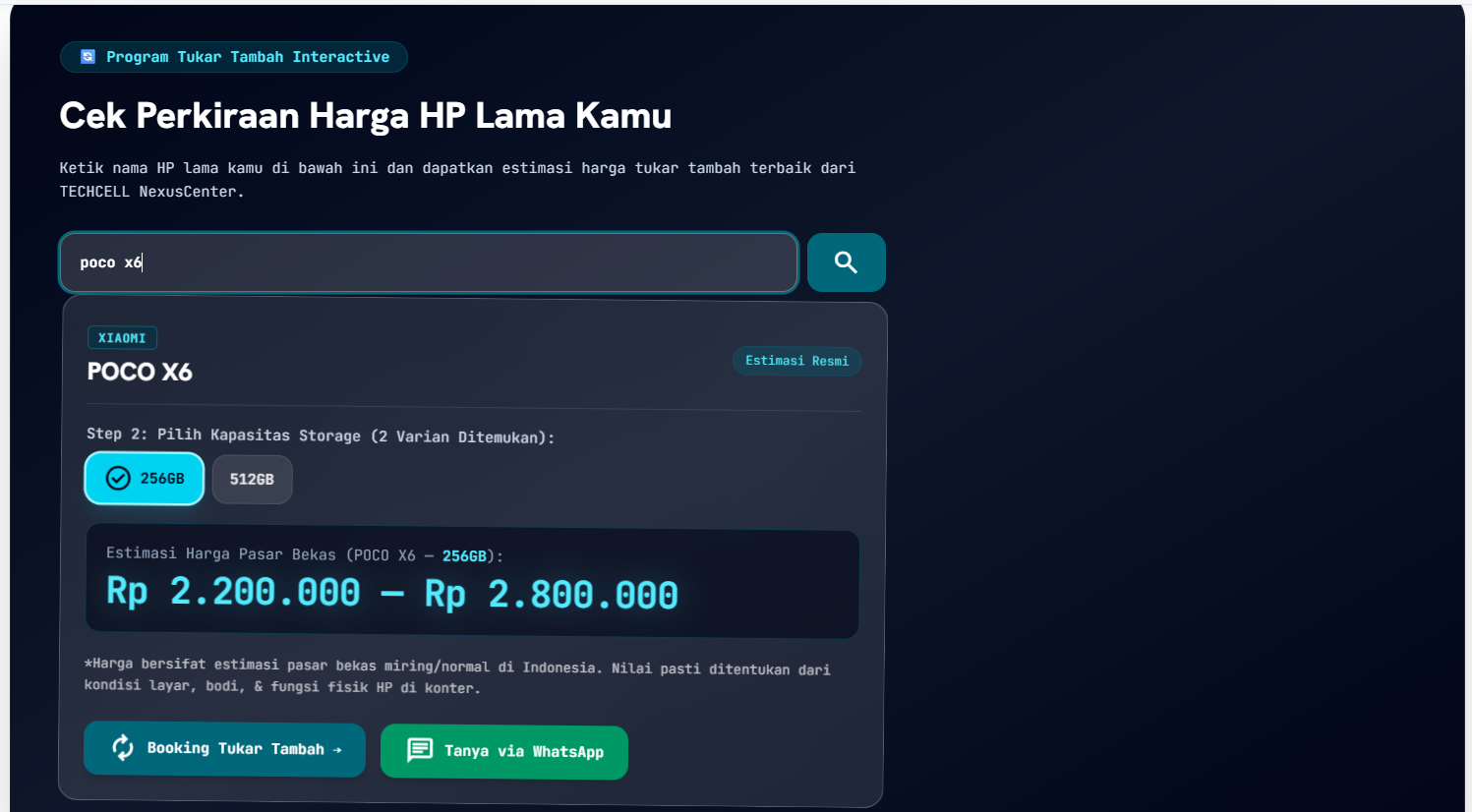Cek Harga HP